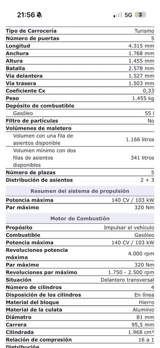 SEAT LEON 2.0 TDI Sport 140cv