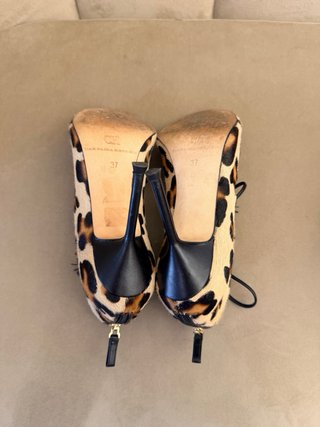 Carolina Herrera Tacones Animal Print Piel