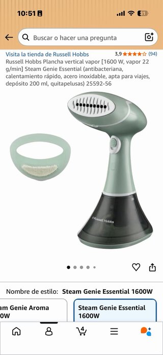 Plancha de Vapor Russell Hobbs 1600W