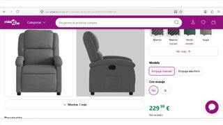 Sillon Reclinable Vidal XL Nuevo de fabrica