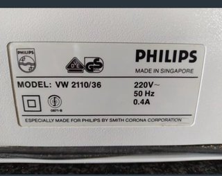 Maquina de escribir, que ahora no uso.