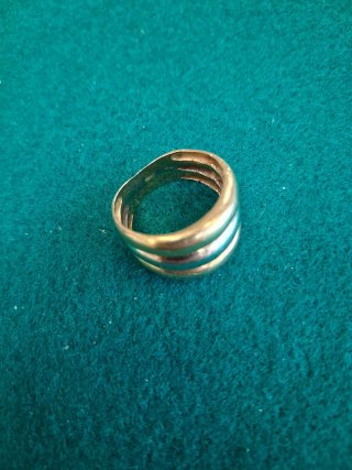 Anillo Oro Amarillo y Blanco