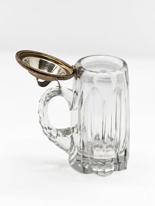 JARRA DE CERVEZA CON TAPA DE PLATA
