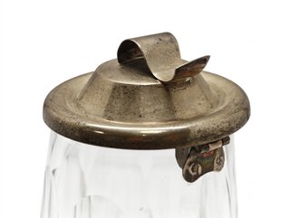 JARRA DE CERVEZA CON TAPA DE PLATA