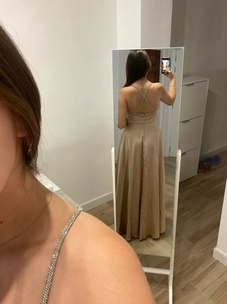 Vestido dorado evento/graduación
