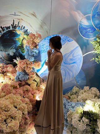 Vestido dorado evento/graduación
