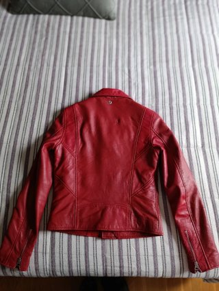 Chaqueta Biker Schott Perfecto Roja Talla S