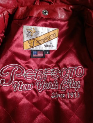 Chaqueta Biker Schott Perfecto Roja Talla S