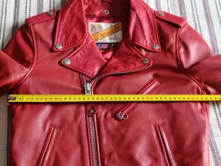 Chaqueta Biker Schott Perfecto Roja Talla S
