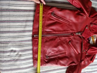Chaqueta Biker Schott Perfecto Roja Talla S