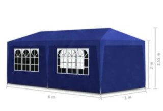 Carpa 6 x 3 mts impermeable, completa