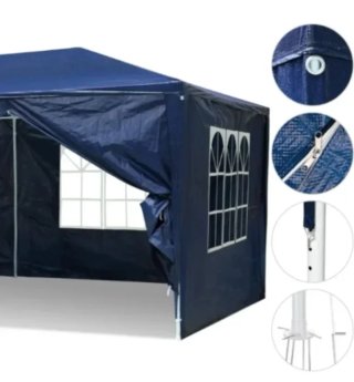 Carpa 6 x 3 mts impermeable, completa