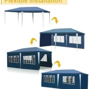 Carpa 6 x 3 mts impermeable, completa