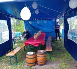 Carpa 6 x 3 mts impermeable, completa