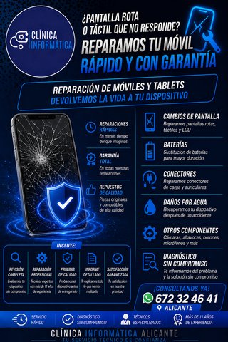 Reparación de Pantallas Móviles y Tablets