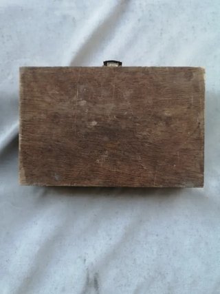 Caja madera antigua decorada 20x13