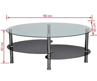 Mesa centro cristal Leroy Merlin