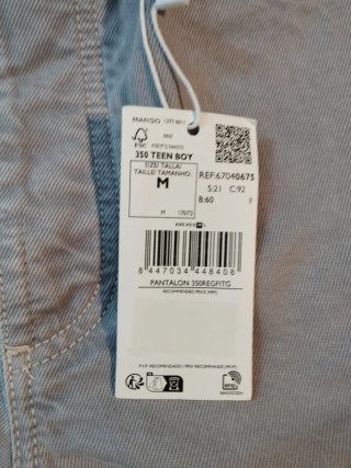 Pantalón chico Mango gris