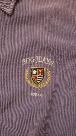 Chaqueta BDG Morada Corduroy