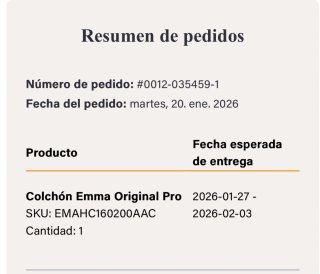 Colchón Emma Original Pro 160x200