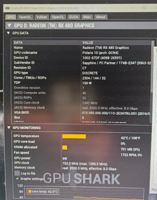 Sapphire RX 480 Nitro+ OC 8GB GDDR5