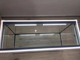 Acuario 100L blanco y Transparente