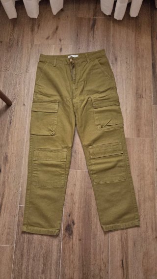 Pantalón Cargo Zara Verde Oliva