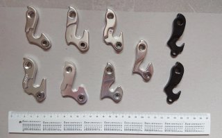 Lote de 9 patillas bicicleta