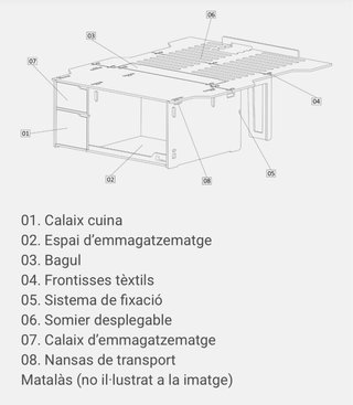Moble/mueble furgoneta camper