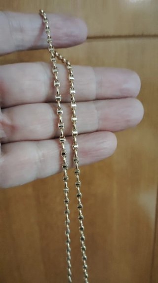 Cadena oro 18 bici/fina nueva fabricación