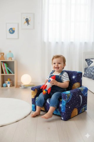 Poltroncina per bambini con unicorni
