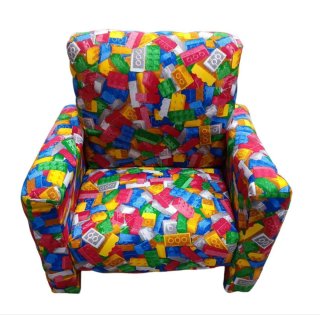 Poltroncina per bambini con unicorni