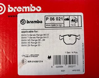 Pastillas de freno para coche (BMW y Alpina)