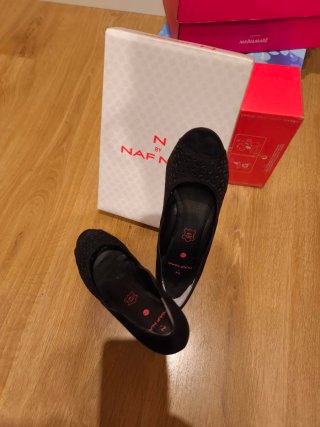 N by Naf Naf Zapatos Negros Talla 39 peep too