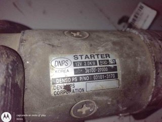 Motor arranque hyundai 361002700 santa fe 1172198