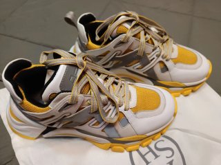 Zapatillas ASH Talla 37 Blancas y Amarillas