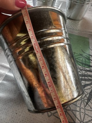 6 Maceteros Colgantes Metálicos