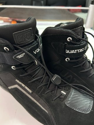 Botas de moto Quattro Design negras, talla 43