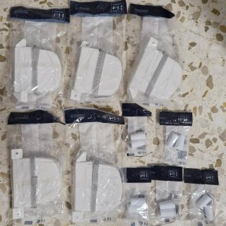 5 Tiradores de persiana blancos nuevos