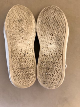 Hermès Tenis Blancos Quick con Naranja
