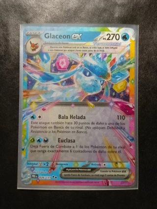 Carta Pokémon Glaceon EX Teracristal 026/131