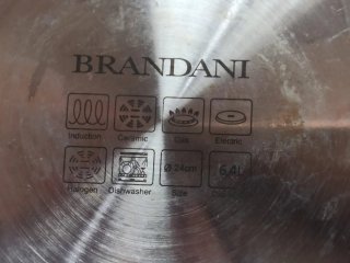 Vaporiera Brandani Acciaio Inox e Vetro