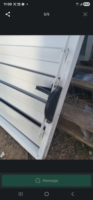 Persiana fija de aluminio lama móvil