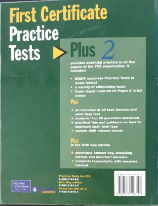 Inglés B2 FCE Practice Tests Plus 2