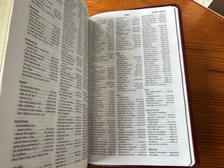 King James KJV Bíblia referencias Letra Grande