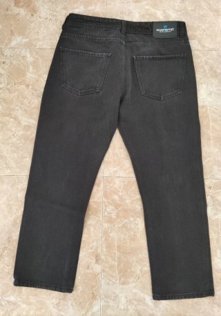 Jeans uomo neri con strass