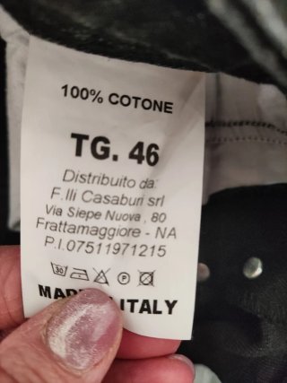 Jeans uomo neri con strass