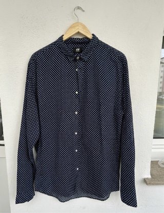 Camisa hombre de algodón H&M,  XL amplia