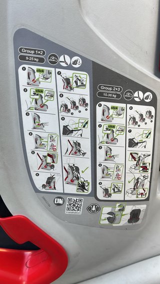 Silla de coche Britax Römer negra