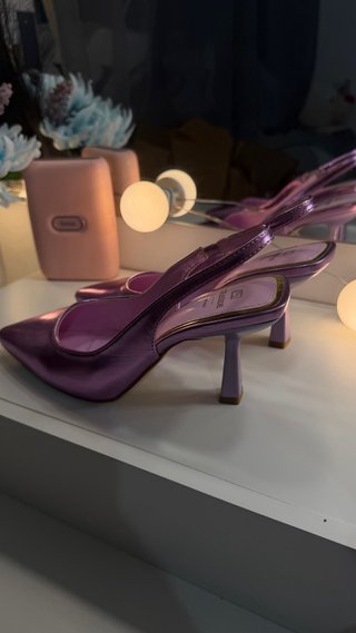 Saltos lilas usados uma vez